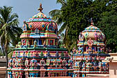 The great Chola temples of Tamil Nadu - The Sri Ranganatha Temple of Srirangam. Views from the roof of the mandapa. 